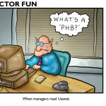 the pointy headed boss reads usenet