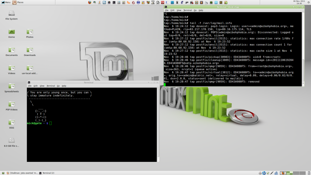 image of linux desktop
